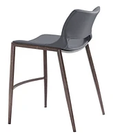 Zuo 41" Stainless Steel, Polyurethane Ace Bar Chair