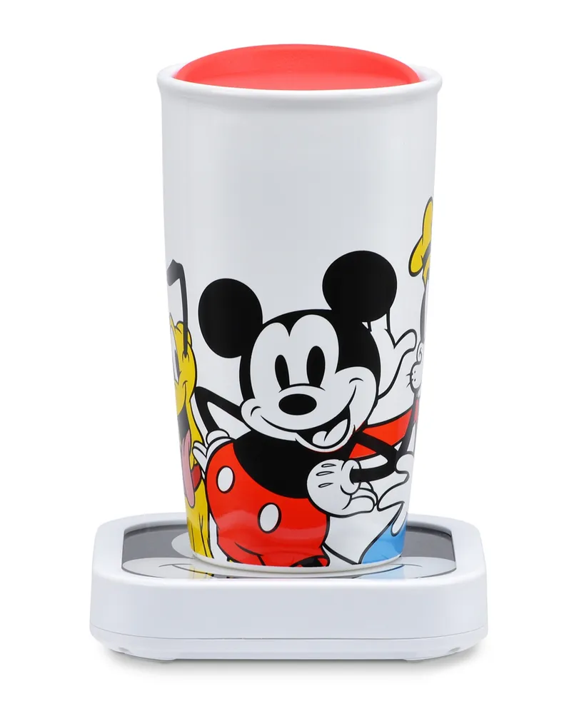 Disney Mickey and Friends Glass Top Mug Warmer with Travel Mug