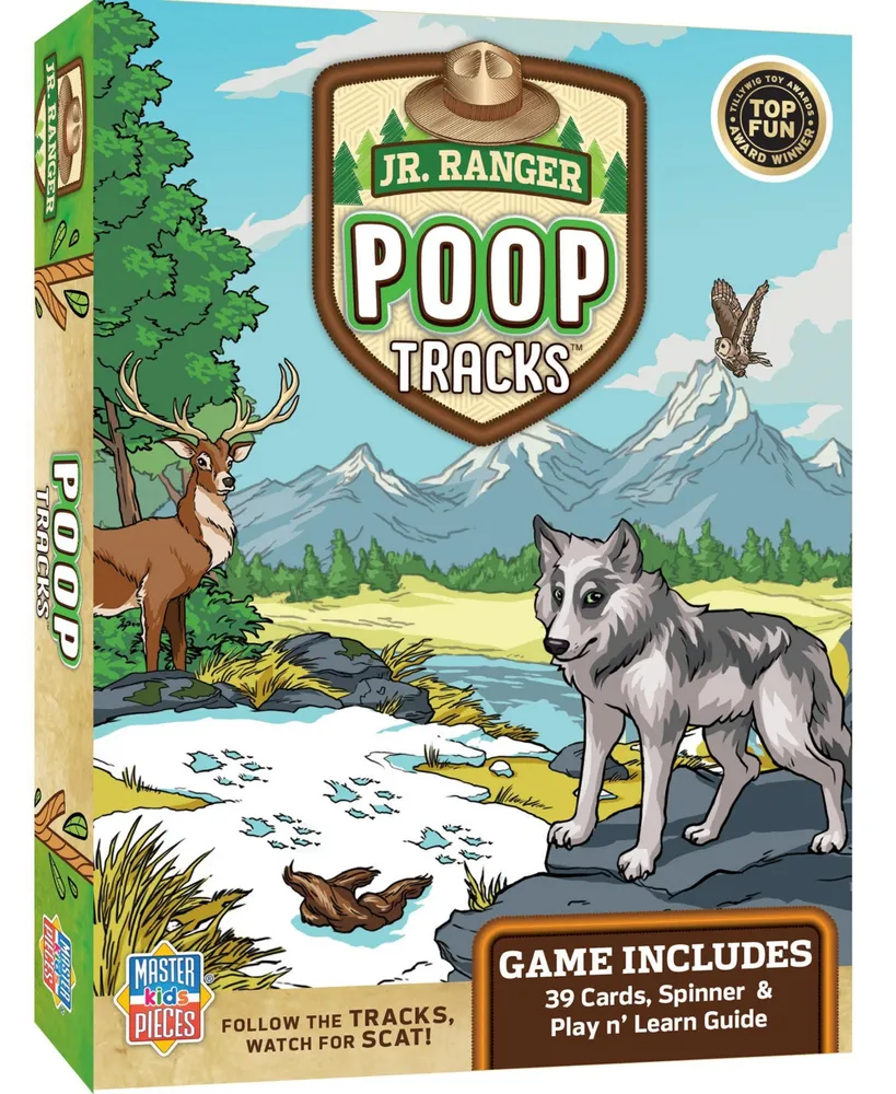 MasterPieces Kids Games - Jr Ranger - Dino Tracks Kids Card Game