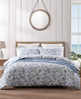 Tommy Bahama Home Pen And Ink Cotton 3 Piece Duvet Cover Set