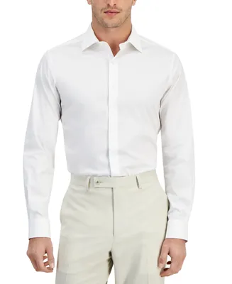 Alfani Men's Slim-Fit Temperature Regulating Solid Dress Shirt, Created for Macy's