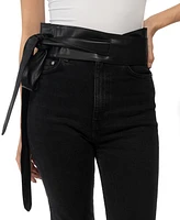 I.n.c. International Concepts Women's Wide Faux-Leather Sash Belt, Created for Macy's