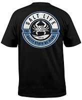 Salt Life Men's Blue Crab Short-Sleeve Graphic T-Shirt