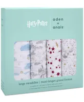 aden by aden + anais Baby Boys or Baby Girls Harry Potter Swaddles, Pack of 4