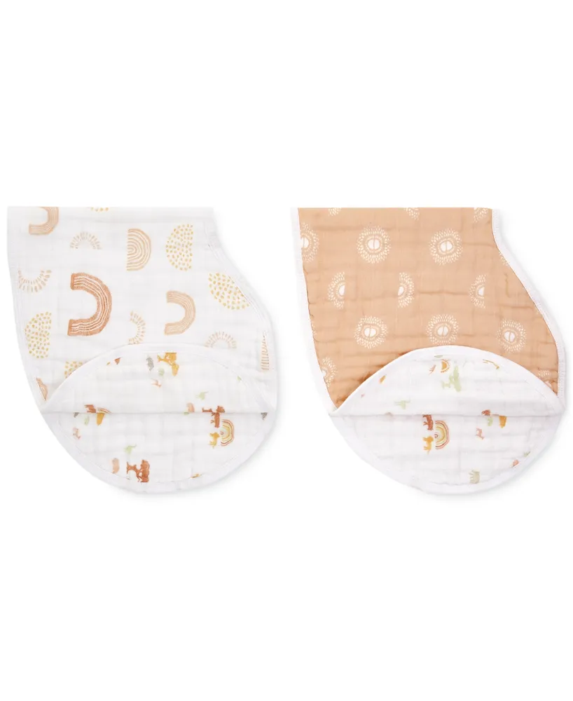 aden by aden + anais Baby Keep Rising Burpy Bib, Pack of 2