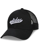 adidas Women's Embroidered Logo Mesh Trucker Hat