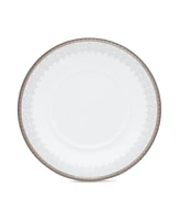 Noritake Silver Colonnade 4 Piece Saucer Set, Service for 4
