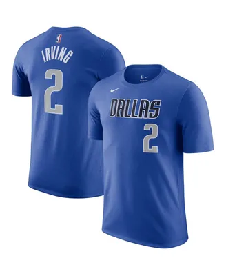 Men's Nike Kyrie Irving Blue Dallas Mavericks Icon Name and Number T-shirt