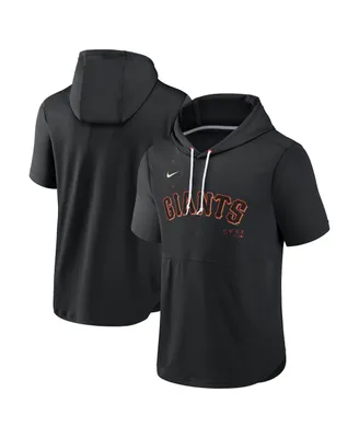 Men's Nike Black San Francisco Giants Springer Short Sleeve Team Pullover Hoodie