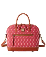 Women's Dooney & Bourke Boston Red Sox Signature Domed Zip Satchel Purse