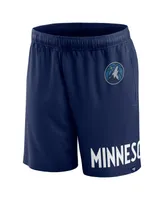 Men's Fanatics Navy Minnesota Timberwolves Free Throw Mesh Shorts