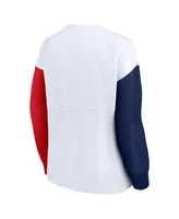 Women's Fanatics White Boston Red Sox Series Pullover Sweatshirt