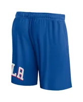 Men's Fanatics Royal Philadelphia 76ers Free Throw Mesh Shorts