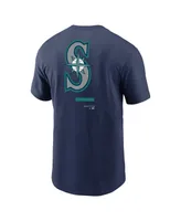 Men's Nike Navy Seattle Mariners Over the Shoulder T-shirt