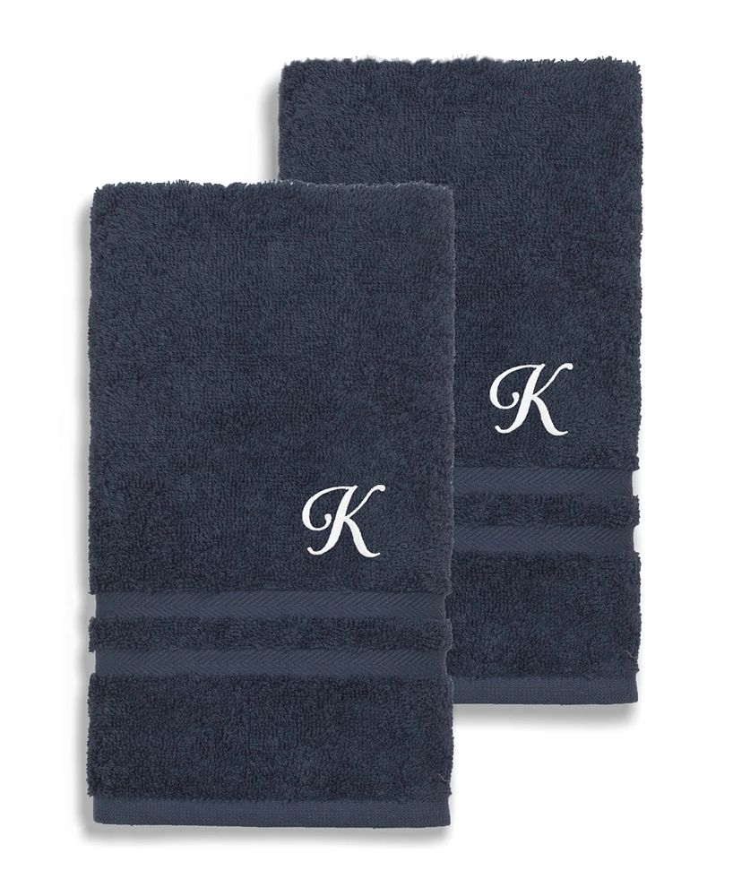 Linum Home Textiles Turkish Cotton Personalized 2 Piece Denzi Hand Towel Set