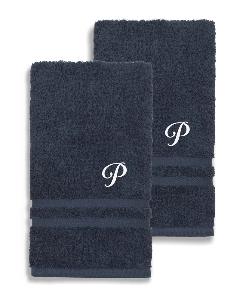Linum Home Turkish Cotton Personalized Denzi Hand Towel Set