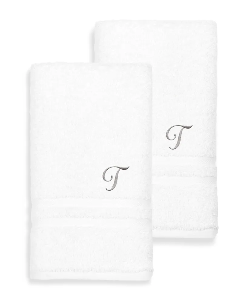 Linum Home Turkish Cotton Personalized Denzi Hand Towel Set, 30" x 16"