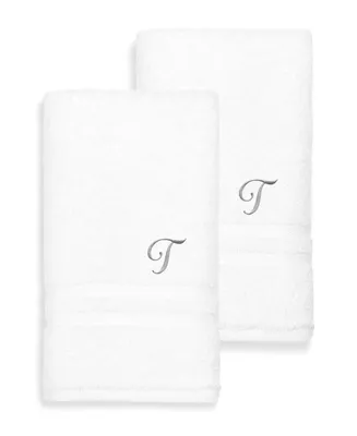 Linum Home Turkish Cotton Personalized Denzi Hand Towel Set, 30" x 16"