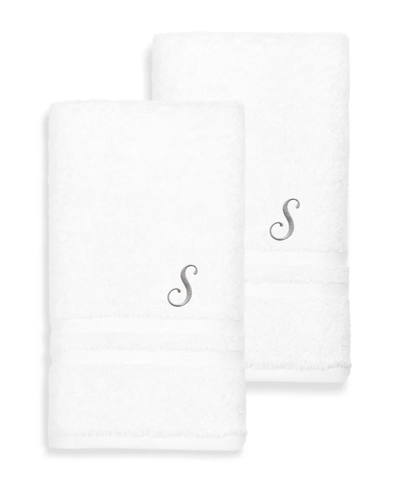 Linum Home Turkish Cotton Personalized Denzi Hand Towel Set, 30" x 16"