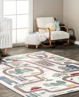 nuLoom Felix Chalea Kids Town Washable 7' x 9' Area Rug