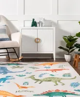 Nuloom Revel Eamon Dinosaur Washable Kids Area Rug