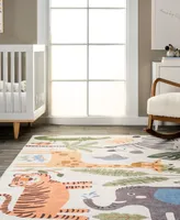 nuLoom Revel Felipa Safari Washable Kids 5' x 8' Area Rug