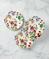 kate spade new york Garden Floral Accent Plates, Set of 4