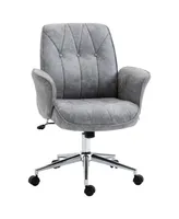 Vinsetto Micro Fiber Home Office Chair with Adjustable Height and 360 Wheels