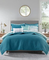 Madison Park Marina Printed Seersucker 8-Pc. Comforter and Coverlet Set