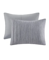 Beautyrest Maddox Striated Cationic Dyed Oversized 3-Pc. Duvet Cover Set