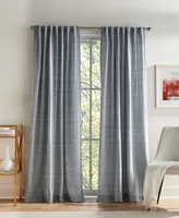 Tommy Hilfiger Herringbone Back Tab Dusty 2-Piece Curtain Panel, 50" x 84"