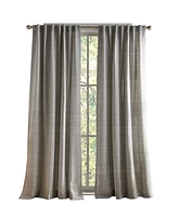 Tommy Hilfiger Herringbone Back Tab Dusty 2-Piece Curtain Panel