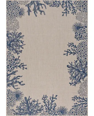 Lr Home Sean SEADE81873 5'3" x 7' Outdoor Area Rug