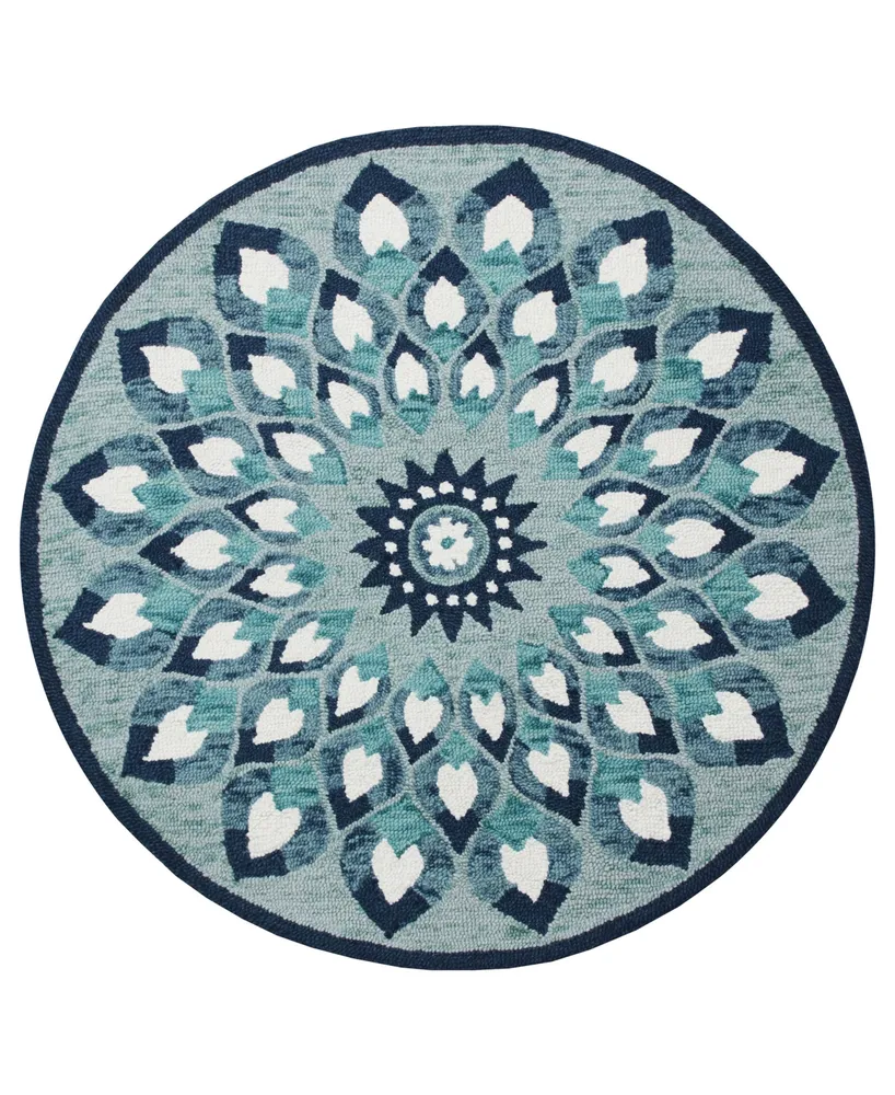 Lr Home Sweet SINUO54151 4' x 4' Round Area Rug