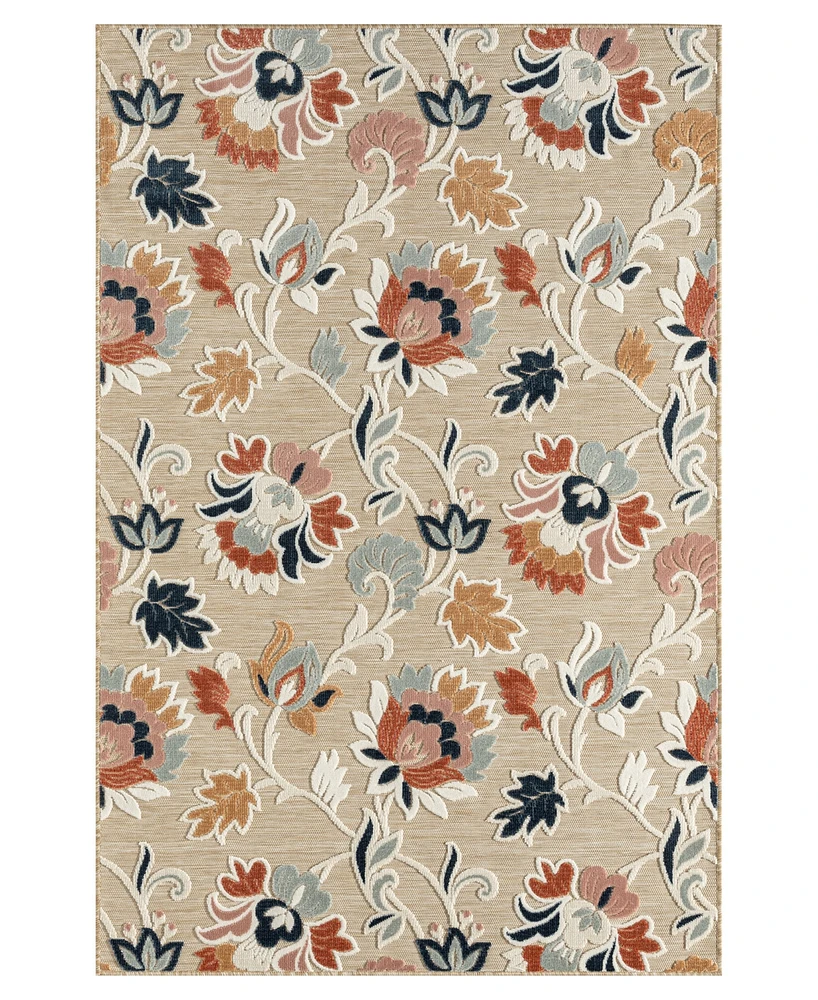 Lr Home Vance VERND8210C 7'9" x 9'9" Outdoor Area Rug