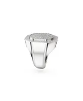 Swarovski Crystal Octagon Shaped White Dextera Cocktail Ring