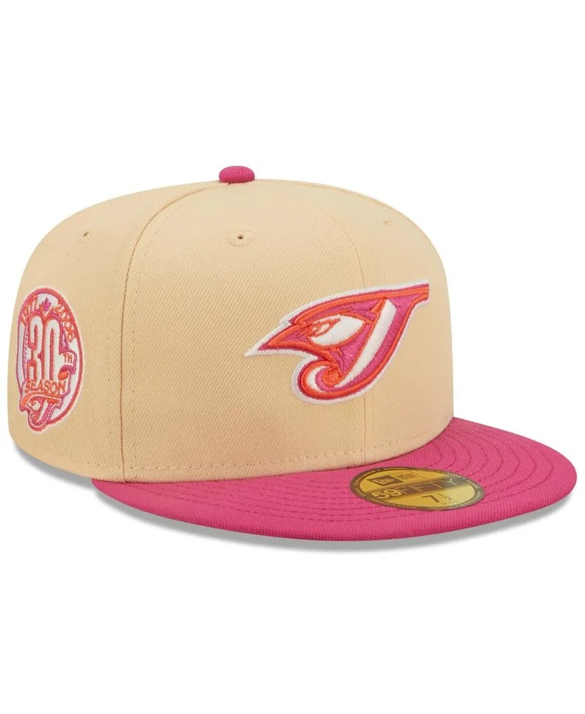 Men's New Era Orange, Pink Toronto Blue Jays 30th Season Mango Passion 59FIFTY Fitted Hat