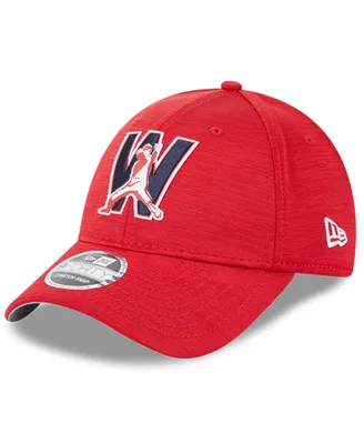 Men's New Era Red Washington Nationals 2023 Clubhouse 9FORTY Snapback Hat