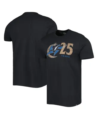 Men's '47 Brand Black Washington Wizards 25th Anniversary T-shirt