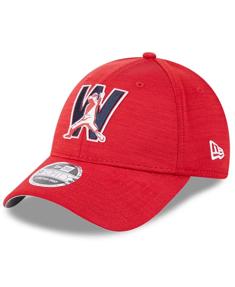 Men's New Era Red Washington Nationals 2023 Clubhouse 9FORTY Snapback Hat