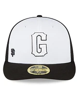 Men's New Era White and Black San Francisco Giants 2023 On-Field Batting Practice Low Profile 59FIFTY Fitted Hat