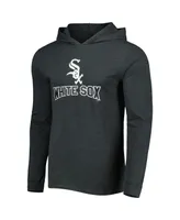 Men's Concepts Sport Heather Black and Charcoal Chicago White Sox Meter Pullover Hoodie Joggers Set