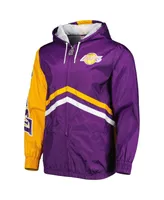 Men's Mitchell & Ness Purple Los Angeles Lakers Undeniable Full-Zip Windbreaker Jacket