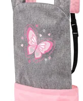 Bayer Design Dolls Grey, Pink, Butterfly Carrier Modern Design