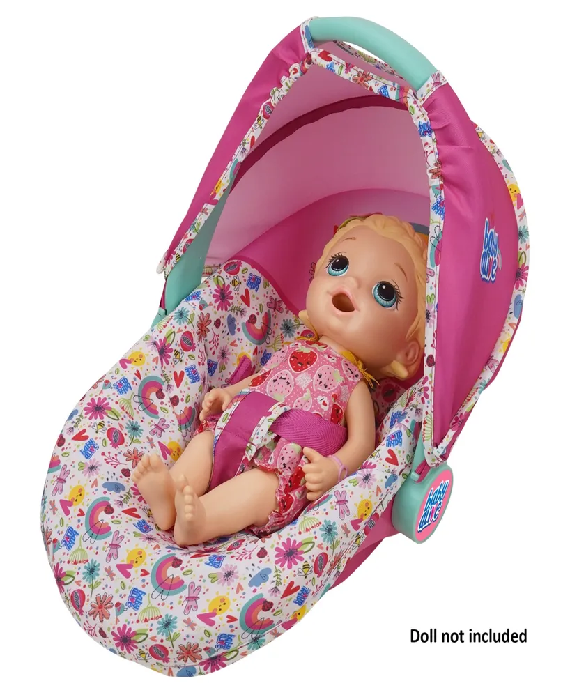 Baby Alive Deluxe Pink Rainbow Doll Car Seat