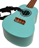 KaKo'o Music Seafoam Green Wooden Ukulele Set