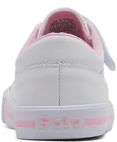 Polo Ralph Lauren Little Girls Elmwood Adjustable Strap Closure Casual Sneakers from Finish Line