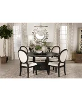Coaster Home Furnishings 2-Piece Asian Hardwood Twyla Upholstered with Oval Back Dining Chairs Set