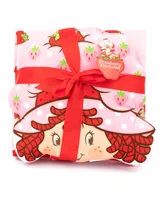 Jay Franco Strawberry Shortcake Strawberries Galore Travel 2 Piece Pillow Throw Set