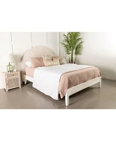 Coaster Home Furnishings Asian Hardwood June Upholstered Arched Twin Headboard